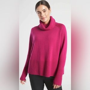 NEW ATHLETA Aspen Wool Cashmere Turtleneck Sweater, Large